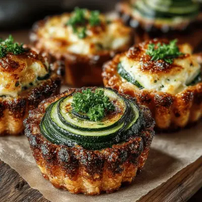 Mini Zucchini Tartlets with Goat Cheese: A Culinary Delight