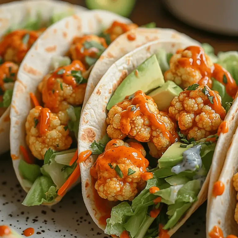 In the realm of plant-based cooking, the Fiery Buffalo Cauliflower Wraps stand out as a sensational dish that tantalizes the taste buds with its bold flavors and satisfying crunch. This innovative recipe takes the often-overlooked cauliflower and transforms it into a spicy, crispy delight, proving that vegetables can indeed steal the spotlight. Whether you're a dedicated vegan, a health-conscious eater, or just someone looking to spice up your dinner routine, these wraps are perfect for any occasion. The combination of fiery buffalo sauce and fresh ingredients makes for a meal that is not only flavorful but also nutritious.
