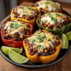 Before diving into the delicious process of making Mini Taco Rice Stuffed Peppers, it's crucial to preheat your oven to the right temperature. Preheating ensures that your dish cooks evenly, allowing the flavors to develop fully while maintaining the right texture. Set your oven to 375°F (190°C) to achieve a perfect bake. An adequately preheated oven will help the peppers soften without losing their vibrant color, giving you that appealing look and taste that makes this dish so irresistible.