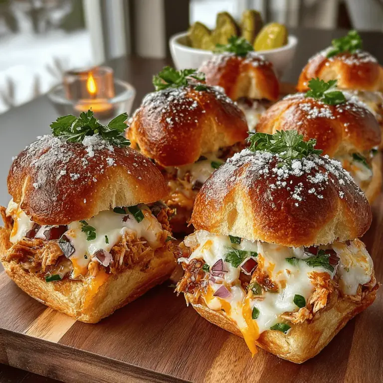 Green Chili Tuna Melt Sliders are a delicious modern twist on the beloved classic tuna melt, combining comforting flavors with a hint of spice that’s sure to delight your taste buds. These sliders are more than just a meal; they are a perfect option for gatherings, parties, or a cozy family dinner. Imagine the rich, savory taste of tuna melded seamlessly with creamy mayonnaise, zesty Dijon mustard, and the fiery kick of green chilies, all nestled within soft, fluffy slider buns. This recipe is designed to satisfy your cravings while offering a fun and shareable way to enjoy a classic dish.