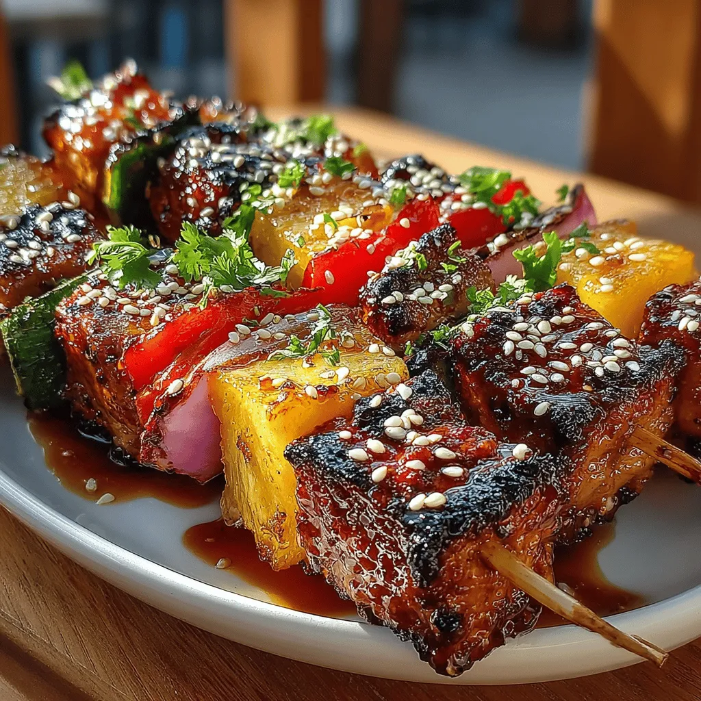 As summer approaches, the allure of tropical flavors beckons us to indulge in delicious and vibrant dishes that evoke the spirit of sun-soaked beaches and warm breezes. Among these culinary delights, Pineapple Teriyaki Chicken Skewers stand out as a perfect embodiment of this tropical escape. This recipe offers a harmonious blend of savory and sweet, where tender marinated chicken intertwines with juicy pineapple, crisp bell peppers, and aromatic red onions. Whether you’re planning a backyard barbecue, a family gathering, or simply a weeknight dinner, these skewers promise to transport your taste buds to a tropical paradise.