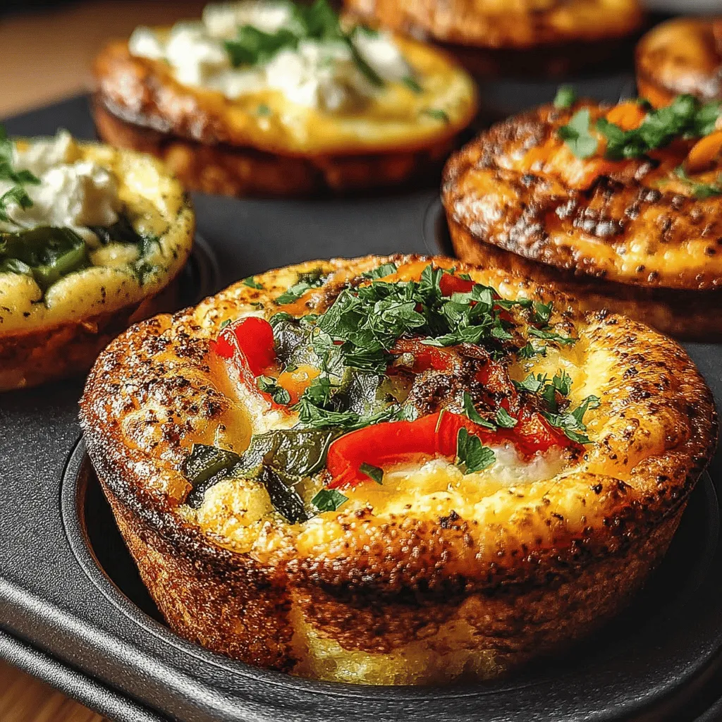 Once your Spicy Hatch Chili Egg Scramble Cups are out of the oven, it's crucial to let them cool for a few minutes before serving. This cooling period allows the cups to set, making them easier to remove from the muffin tin without breaking. Additionally, cooling helps enhance the flavors and gives you the perfect texture, ensuring that your scramble cups are neither too hot nor too soft when you take that first bite. Allowing them to cool for about 5-10 minutes will yield the best results, creating a delightful experience with every mouthful.