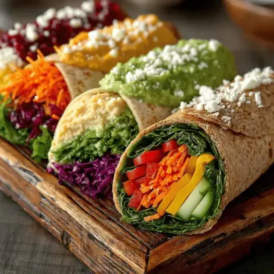 Rainbow Wraps: A Colorful and Nutritious Meal Option