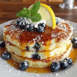 Pancakes are a beloved breakfast staple enjoyed in various cultures around the world, cherished for their fluffy texture and versatility. From classic buttermilk pancakes to more adventurous flavors, there’s a pancake recipe to satisfy every palate. Among these, the Lemon Blueberry Ricotta Pancake Stack stands out as a refreshing and indulgent option, perfect for anyone seeking to elevate their morning routine or impress guests during brunch gatherings.