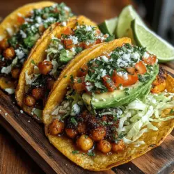 Air Fryer Spicy Chickpea Tacos