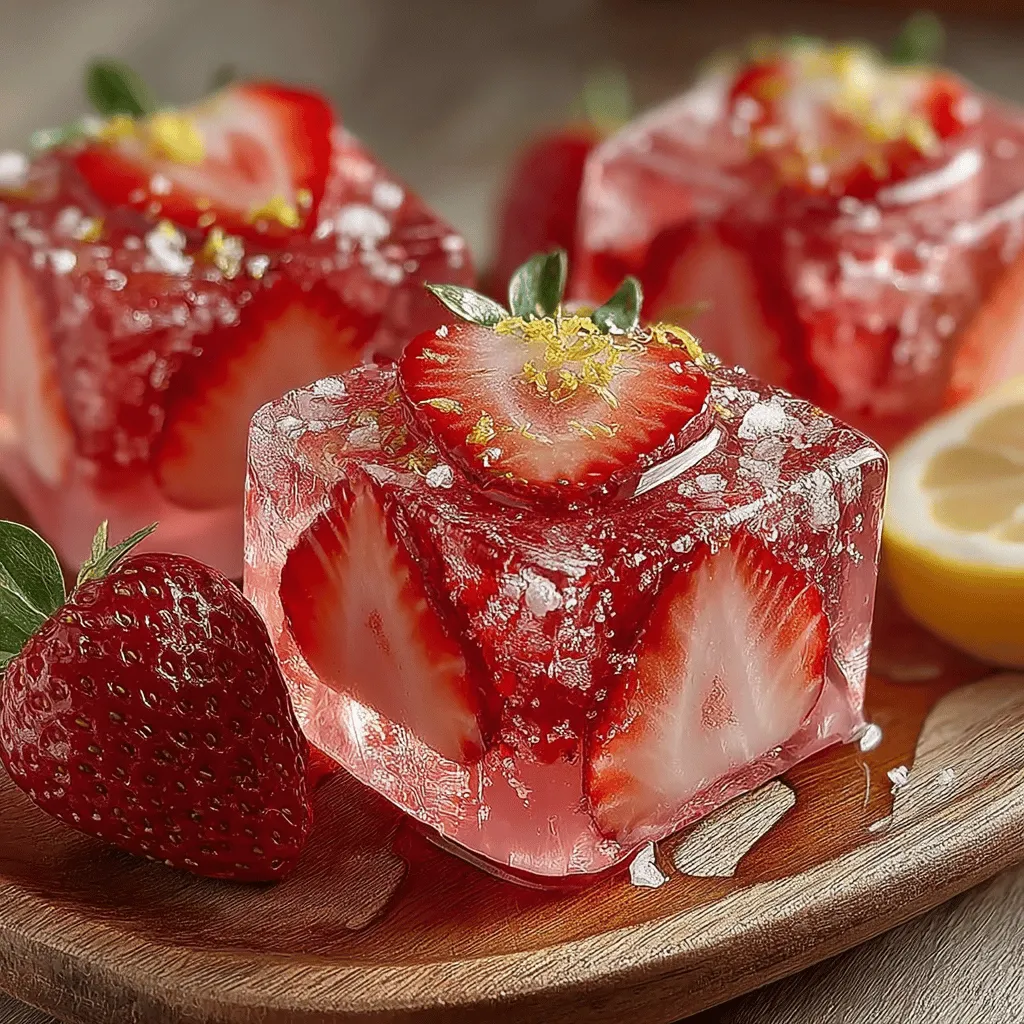 Frosty Strawberry Lemon Cream Drops Recipe