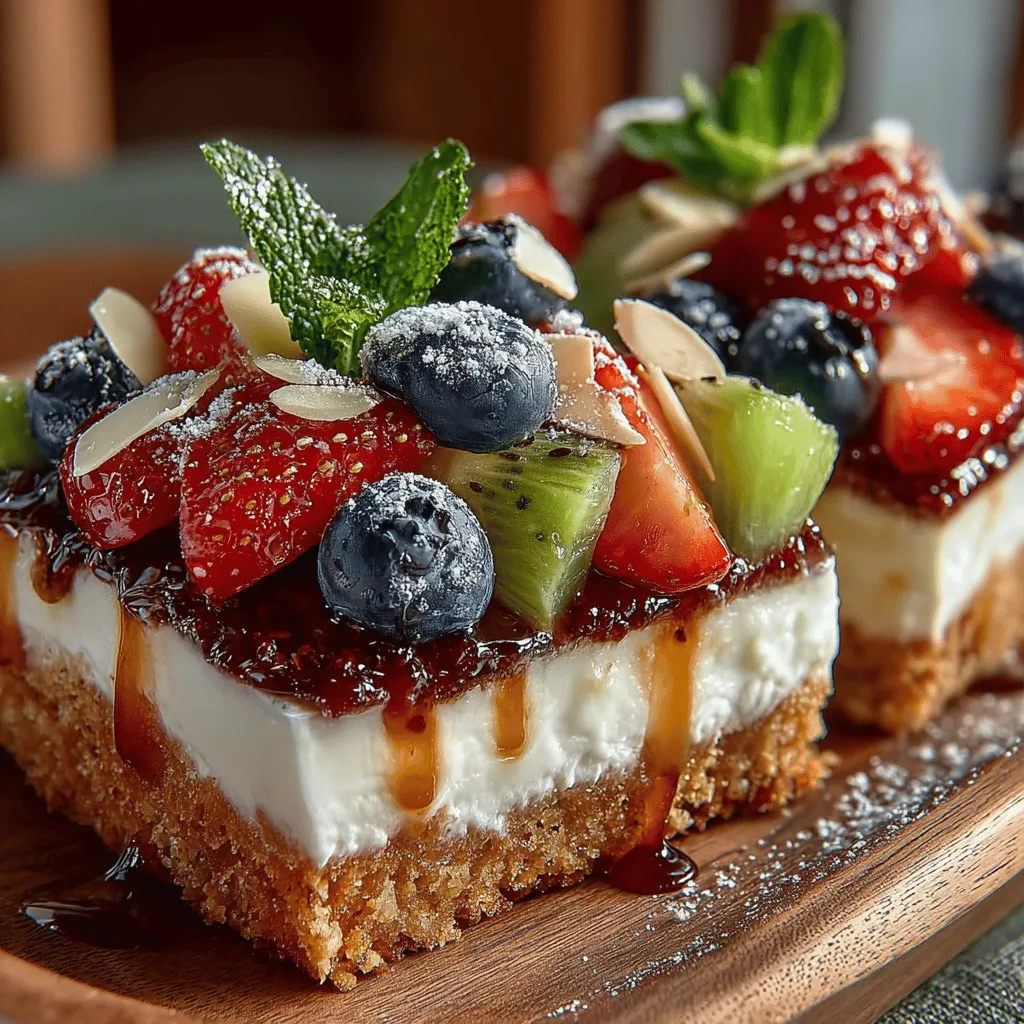 The Cheesy Fruit Pizza Casserole is an innovative take on the beloved fruit pizza, transforming a classic dessert into a shareable and delightful dish that's perfect for gatherings. This creative casserole combines the sweetness of sugar cookie dough with the creaminess of a rich filling, topped off with an array of fresh fruits and a hint of savory cheese. This dish not only tantalizes the taste buds but also captivates the eyes with its vibrant colors and textures.