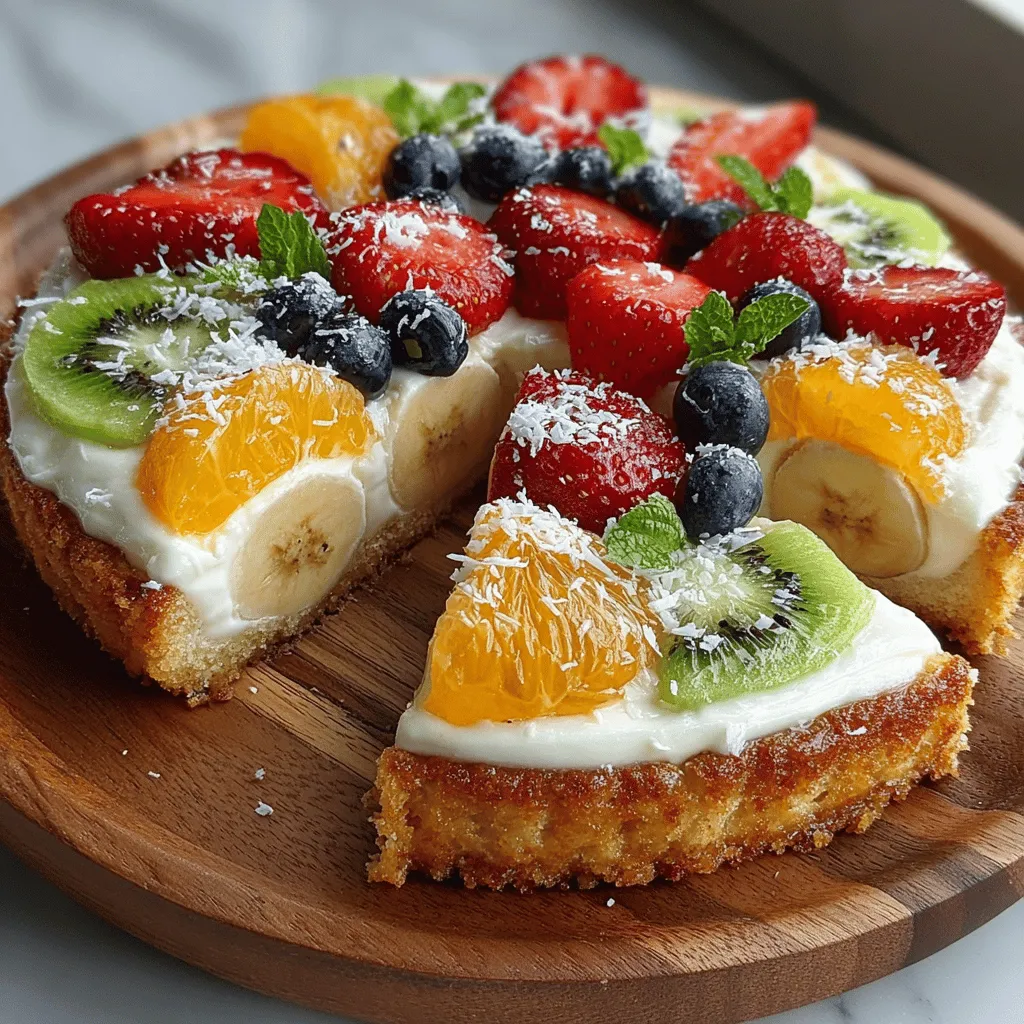 Once your cookie base has cooled completely, it’s time to bring this vibrant rainbow fruit pizza to life. The assembly process is not just about putting ingredients together; it’s about creating an artistic masterpiece that pleases the eyes and the palate.