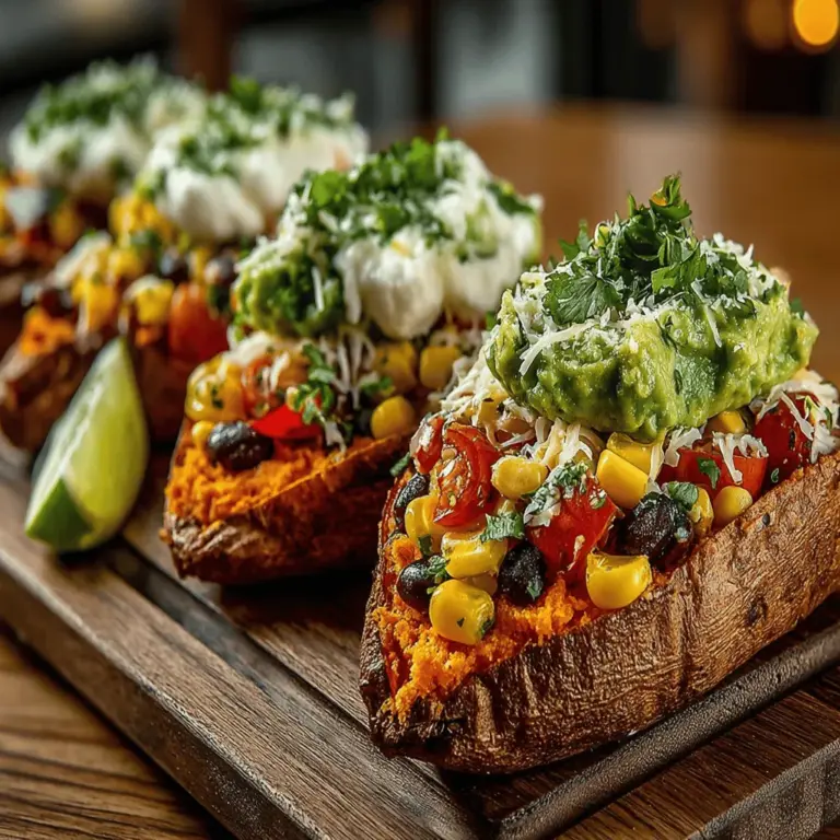 In the ever-evolving world of culinary delights, the Sweet Potato Taco Skins emerge as a vibrant and nutritious alternative to the traditional taco. This inventive dish puts a twist on the classic by utilizing sweet potatoes as a base, creating a satisfying and health-conscious option for those seeking to indulge without the guilt. The natural sweetness of the potatoes pairs remarkably well with a medley of savory ingredients, making for a dish that is not only delicious but also brimming with nutrients.