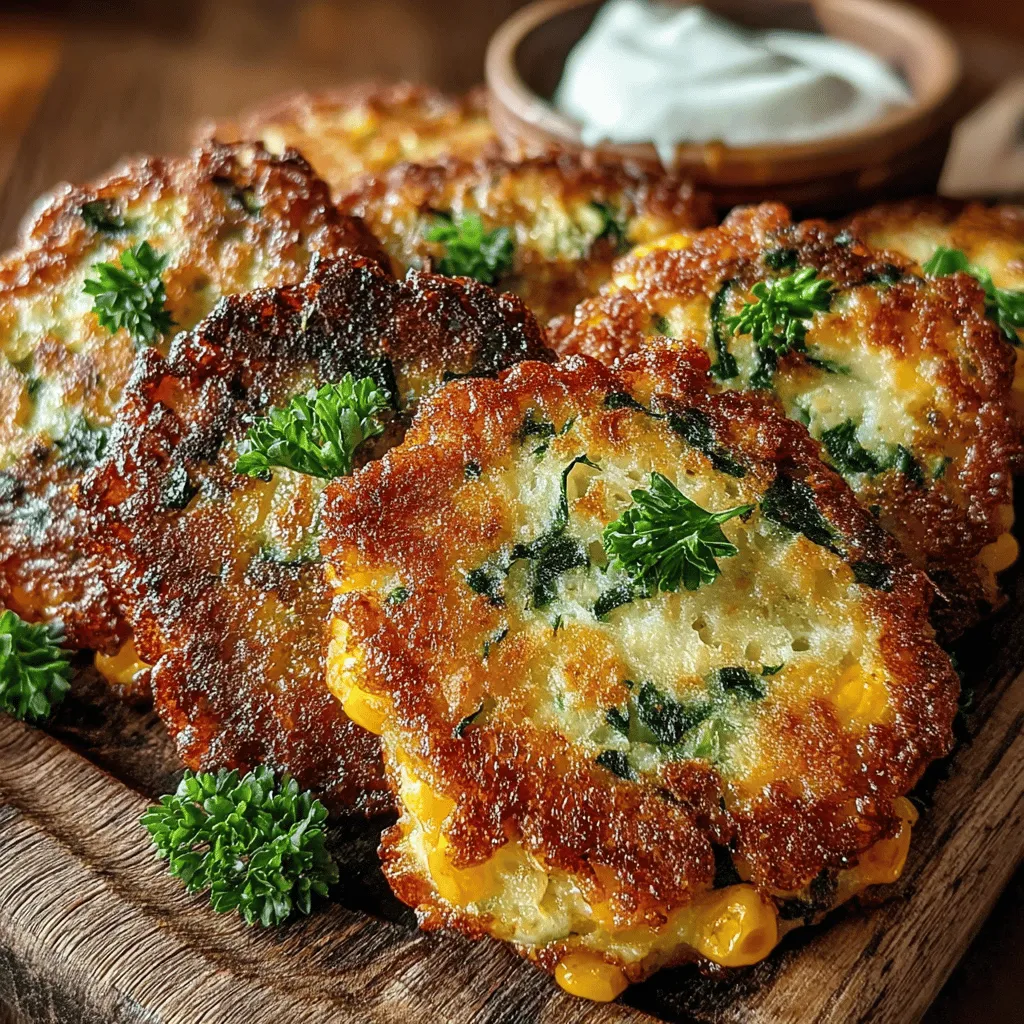 Zucchini and sweet corn fritters are a delightful dish that brings together the vibrant flavors of fresh summer vegetables in a crispy, golden package. With their irresistible crunch and subtle sweetness, these fritters are not only a treat for the taste buds but also a versatile addition to any meal. Whether served as an appetizer, a side dish, or even a light main course, zucchini and sweet corn fritters are sure to impress family and friends alike. Their adaptability makes them perfect for various occasions, from casual family gatherings and summertime picnics to a simple weeknight dinner.
