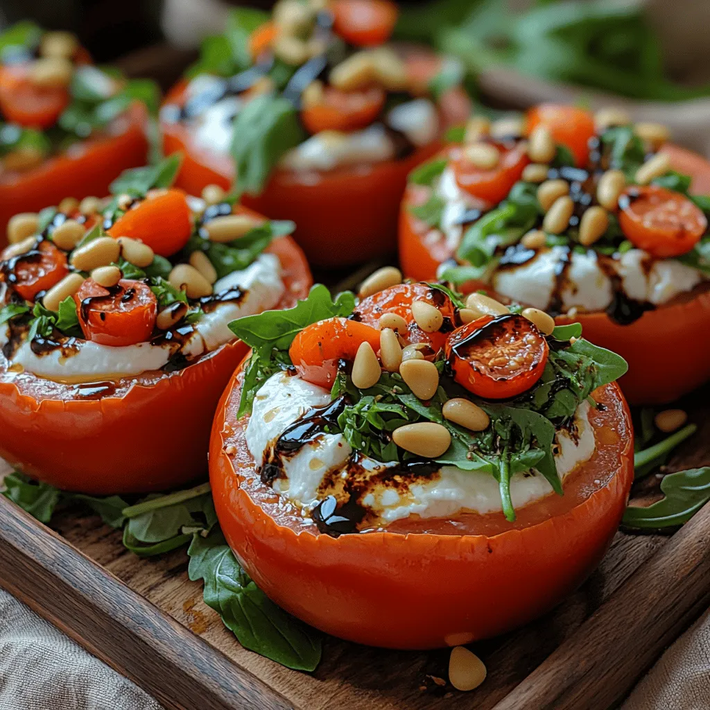 In the realm of vibrant, fresh salads, few dishes can rival the appeal of Stuffed Tomato Burrata Salad Cups. This Mediterranean-inspired recipe is a celebration of seasonal ingredients, showcasing a delightful combination of flavors and textures that are perfect for warm summer days. Whether you're hosting a casual dinner party or simply seeking a light yet satisfying meal, these stuffed tomatoes offer a refreshing twist on traditional salads.