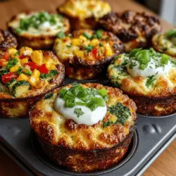 Begin by preheating your oven to 375°F (190°C). Proper temperature control is crucial in baking, as it ensures even cooking and helps achieve the desired texture of your breakfast cups. An oven thermometer can be a helpful tool to verify that your oven is at the correct temperature, as many ovens can be off by several degrees.