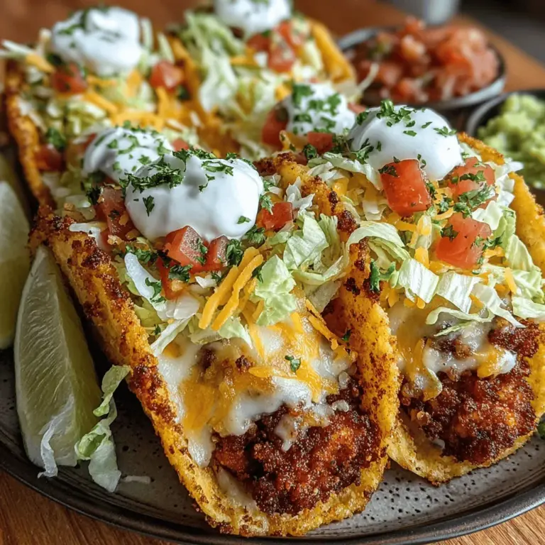 In the realm of quick and satisfying meals, Crispy Chicken Taco Bites stand out as a deliciously fun option that elevates comfort food to a whole new level. This recipe showcases a harmonious blend of seasoned ground chicken, melted cheddar cheese, and crunchy panko breadcrumbs, all artfully wrapped in soft mini flour tortillas. Whether you’re planning a family dinner, gearing up for game day, or hosting a lively party, these bite-sized delights are bound to please both adults and children alike. Their enticing flavors and delightful textures make them a versatile dish that can be enjoyed as an appetizer or a main course.