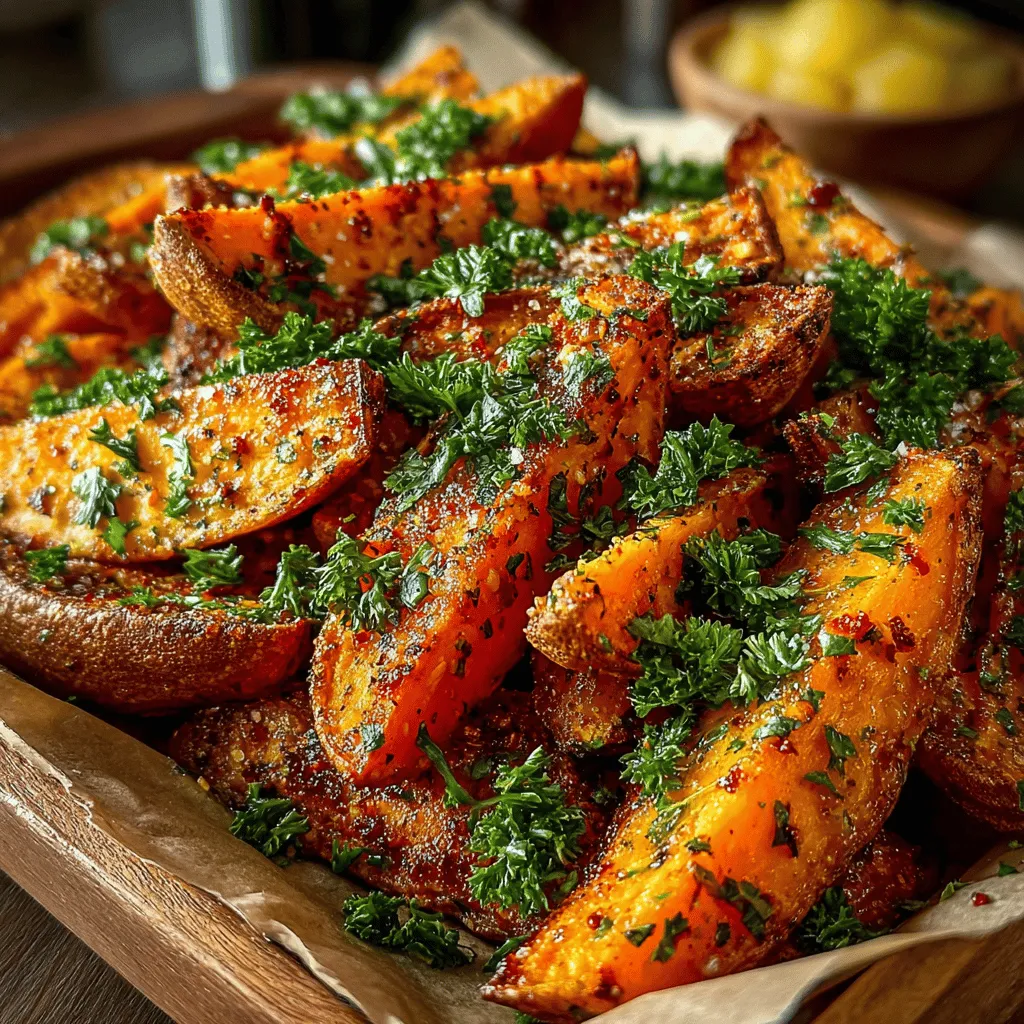 Sweet potatoes are not just a vibrant addition to your plate; they are a nutritional powerhouse packed with essential vitamins and minerals. These versatile tubers can be enjoyed in a myriad of ways, from sweet to savory dishes. Boasting a rich source of fiber, vitamins A and C, and antioxidants, sweet potatoes have gained popularity among health-conscious individuals and culinary enthusiasts alike. With their naturally sweet flavor and creamy texture, they make for an ideal base in various recipes, including our featured dish: Sweet Potato Bliss Wedges.