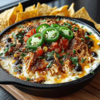 Cheesy Delight Crockpot Chicken Nacho Dip