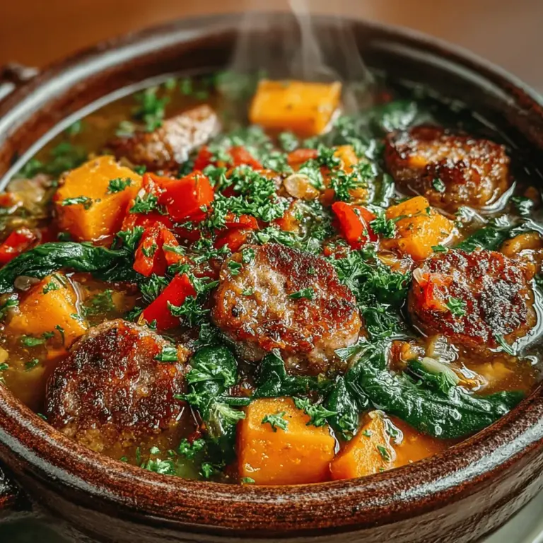 As the leaves begin to change and the air turns crisp, there’s an undeniable charm that comes with fall. This season invites us to indulge in comforting, hearty meals that reflect the warmth of our homes and the flavors of the harvest. Among the many delights of autumn cuisine, a standout recipe is the Cozy Fall Crockpot Sausage and Sweet Potato Stew. This dish captures the essence of fall with its rich flavors, wholesome ingredients, and the comforting aromas that waft through your kitchen as it cooks slowly throughout the day.