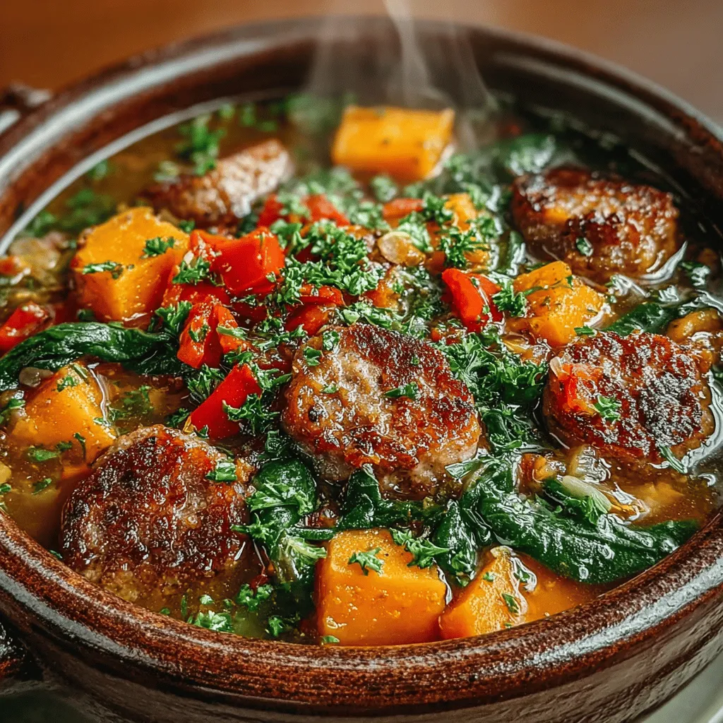 As the leaves begin to change and the air turns crisp, there’s an undeniable charm that comes with fall. This season invites us to indulge in comforting, hearty meals that reflect the warmth of our homes and the flavors of the harvest. Among the many delights of autumn cuisine, a standout recipe is the Cozy Fall Crockpot Sausage and Sweet Potato Stew. This dish captures the essence of fall with its rich flavors, wholesome ingredients, and the comforting aromas that waft through your kitchen as it cooks slowly throughout the day.