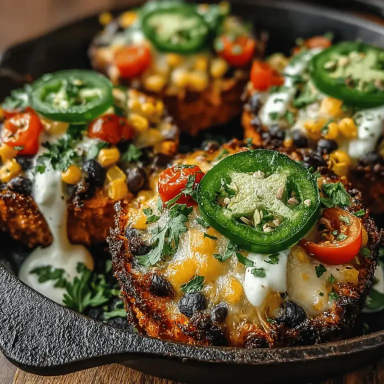 Nachos have long been a beloved snack or appetizer, known for their satisfying crunch and endless topping possibilities. Whether enjoyed at a sports event, a party, or as a late-night treat, traditional nachos often feature fried tortilla chips piled high with melted cheese, jalapeños, and various toppings. However, as health consciousness continues to rise among food enthusiasts, many are seeking alternatives that not only satisfy cravings but also align with healthier eating habits. Enter the Mini Sweet Potato Nacho Skillet Cups—a delightful and nutritious twist on the classic nacho experience.