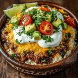 Zesty Baked Black Bean Taco Bowls