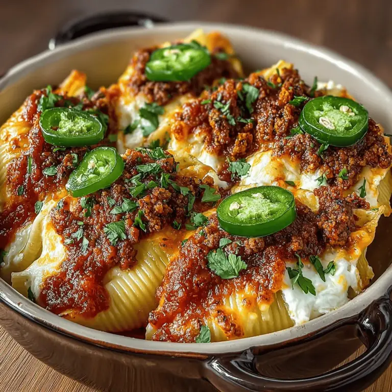 Cheesy Hatch Chili Pasta Pockets are an innovative dish that masterfully blends the creamy, rich flavors of cheese with the distinctive, zesty kick of Hatch green chilies. This comforting recipe encapsulates the essence of Southwestern cuisine, making it perfect for family dinners, casual gatherings, or as a delightful option for meal prep. With a satisfying filling wrapped in tender pasta shells, these pockets are not only a treat for the taste buds but also an enticing visual presentation for any dining table.