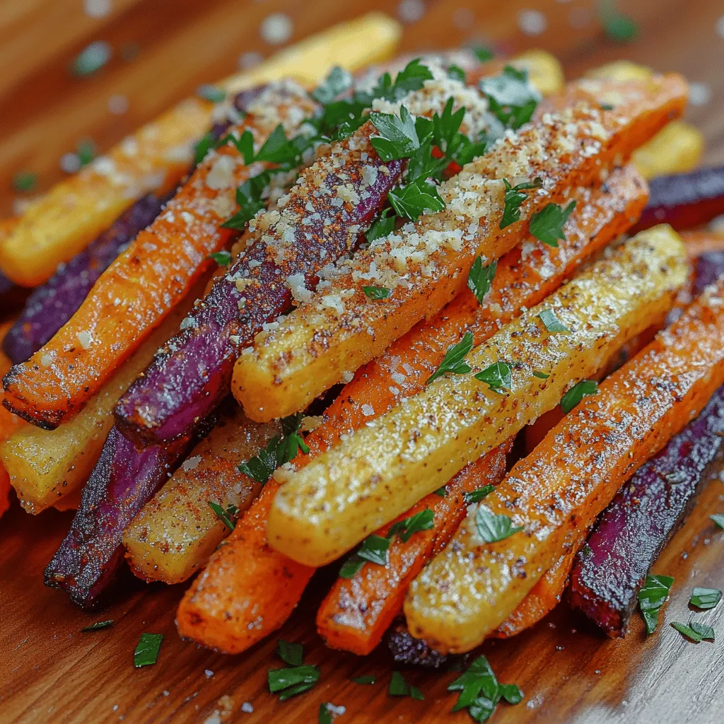 One of the key steps in achieving perfectly crispy carrot fries is preheating your oven. Set your oven to 425°F (220°C) and allow it to reach this temperature before placing your carrot fries inside. This high temperature is crucial because it enables the fries to cook quickly, creating a deliciously crispy exterior while keeping the insides tender. Preheating ensures an even cooking environment, which is essential for achieving that ideal crunch.