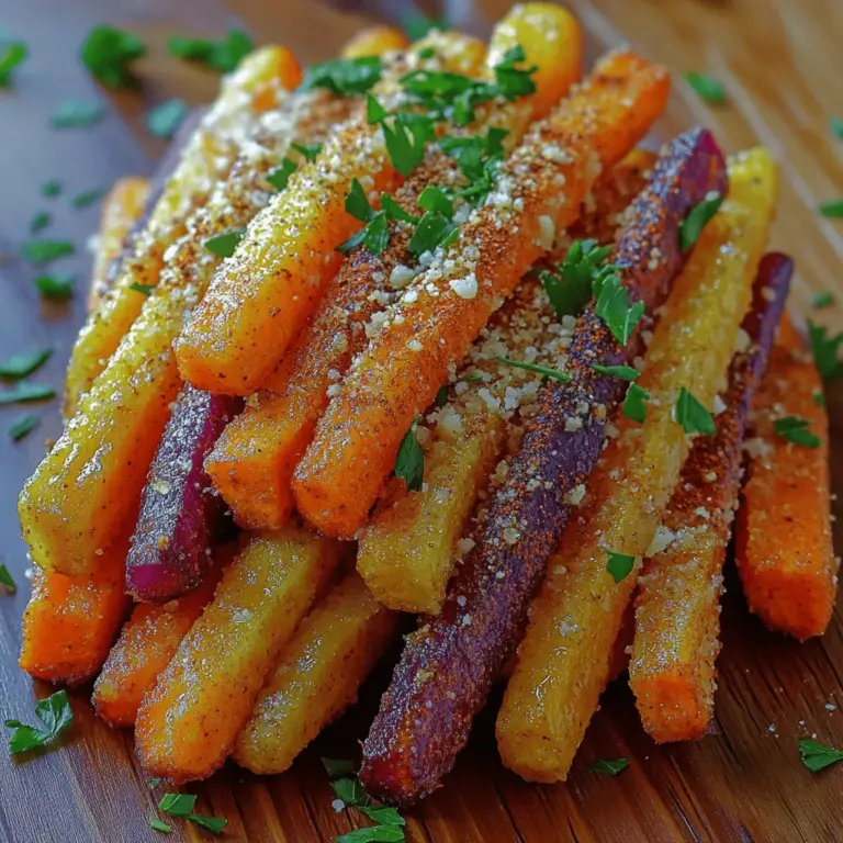 One of the key steps in achieving perfectly crispy carrot fries is preheating your oven. Set your oven to 425°F (220°C) and allow it to reach this temperature before placing your carrot fries inside. This high temperature is crucial because it enables the fries to cook quickly, creating a deliciously crispy exterior while keeping the insides tender. Preheating ensures an even cooking environment, which is essential for achieving that ideal crunch.