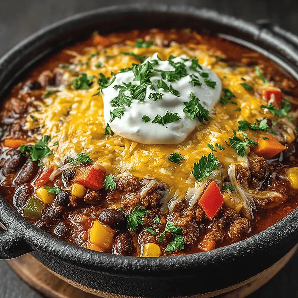 If you’re on the hunt for a comforting, nutritious meal that brings together the best of hearty ingredients and cheesy goodness, look no further than Cheesy Veggie Chili Delight. This delicious recipe is a delightful twist on traditional chili, incorporating a vibrant medley of vegetables, protein-packed beans, and a luscious layer of cheese that appeals to both vegetarians and cheese lovers alike. Perfect for a cozy dinner or a gathering with friends, this chili not only satisfies the taste buds but also offers a wholesome alternative to meat-laden dishes.