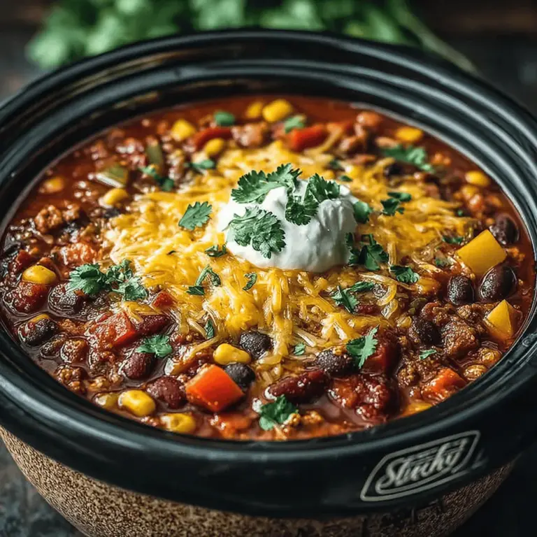 If you’re on the hunt for a comforting, nutritious meal that brings together the best of hearty ingredients and cheesy goodness, look no further than Cheesy Veggie Chili Delight. This delicious recipe is a delightful twist on traditional chili, incorporating a vibrant medley of vegetables, protein-packed beans, and a luscious layer of cheese that appeals to both vegetarians and cheese lovers alike. Perfect for a cozy dinner or a gathering with friends, this chili not only satisfies the taste buds but also offers a wholesome alternative to meat-laden dishes.