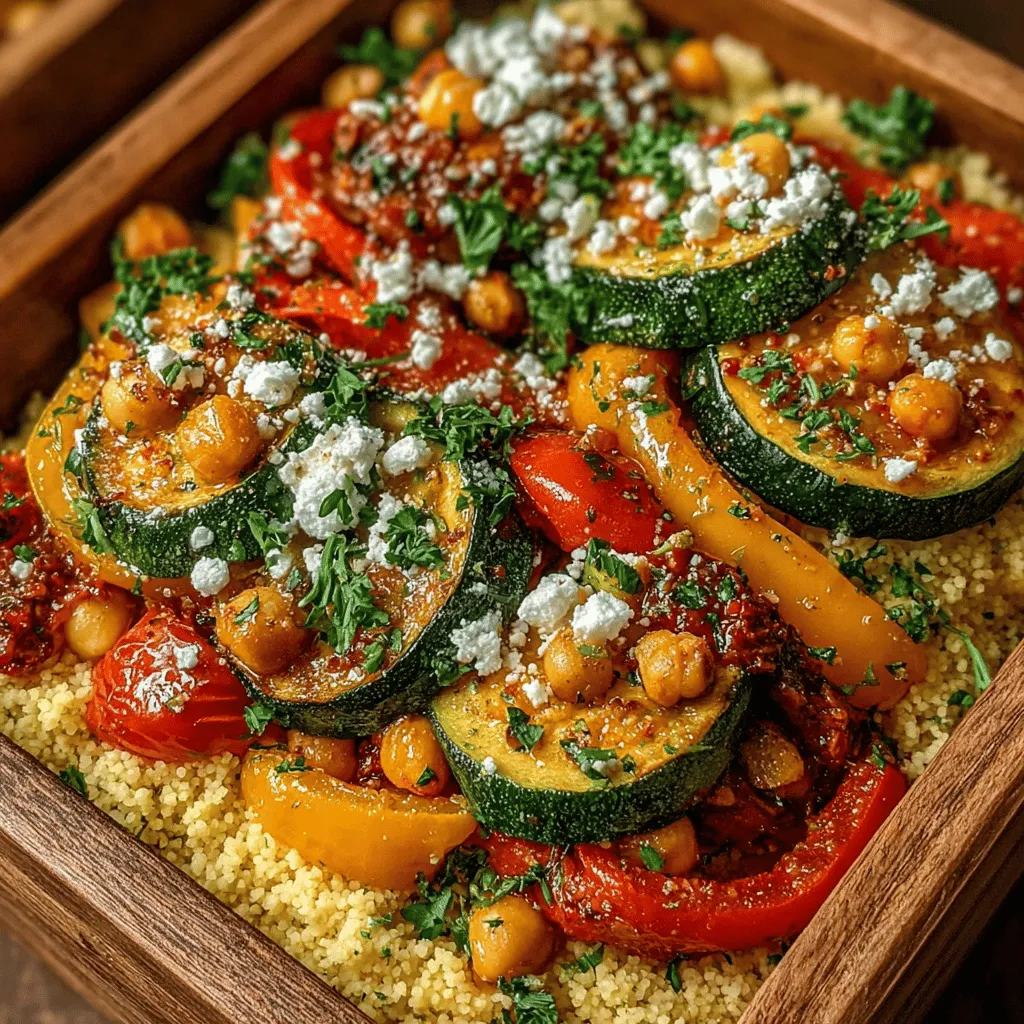 Mediterranean Veggie and Couscous Bowls are a vibrant and nutritious dish that perfectly encapsulates the essence of Mediterranean cuisine. This recipe combines a colorful array of fresh vegetables with fluffy couscous, creating a meal that's not only visually appealing but also packed with flavor and health benefits. The Mediterranean diet is renowned for its emphasis on fresh ingredients, healthy fats, and balanced nutrition, making these bowls an excellent choice for anyone looking to enhance their meal plans. Whether you're a vegetarian, a health-conscious individual, or simply someone who enjoys delicious food, this dish provides a light yet filling option that can be enjoyed for lunch, dinner, or even as a meal prep option for the week.