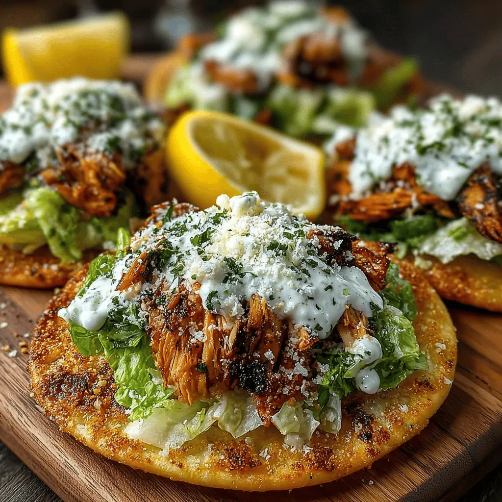 An essential step when preparing your Mini Chicken Caesar Flatbread Discs is ensuring an even coat of olive oil on the flatbreads. This not only helps achieve a crispy texture but also enhances flavor. To accomplish this, use a silicone brush or a spray bottle designed for oils. Start by placing your flatbread on a clean surface or baking sheet. Gently brush or spray the olive oil over the surface, ensuring you cover the edges lightly.