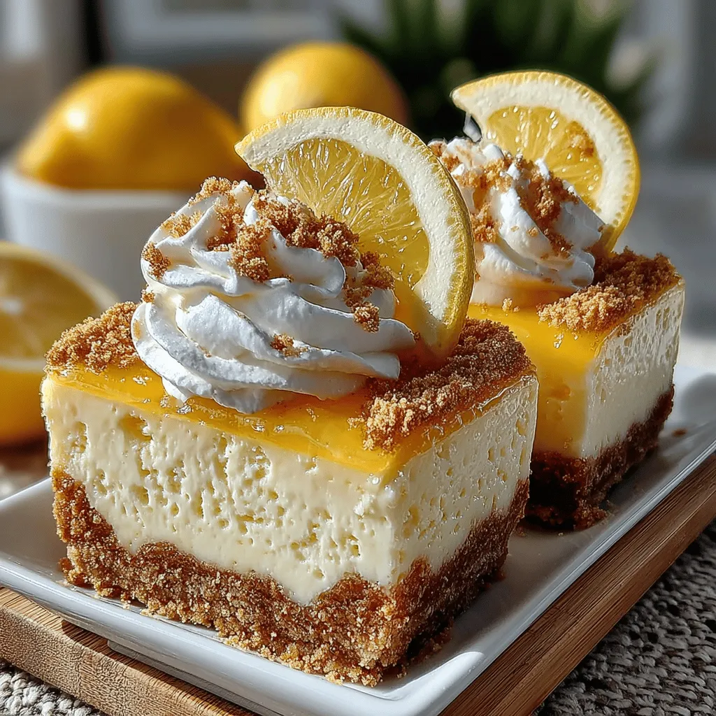 When it comes to delightful summer desserts, few can rival the refreshing zing of lemon. The Zesty Frozen Yogurt Lemon Pie Squares are a perfect embodiment of this invigorating flavor. This dessert not only tantalizes your taste buds with its bright citrus notes but also offers a creamy, cool texture that makes it a favorite for warm-weather gatherings or casual family dinners. As the temperatures rise, there's nothing quite like indulging in a chilled treat that is both satisfying and easy to prepare.