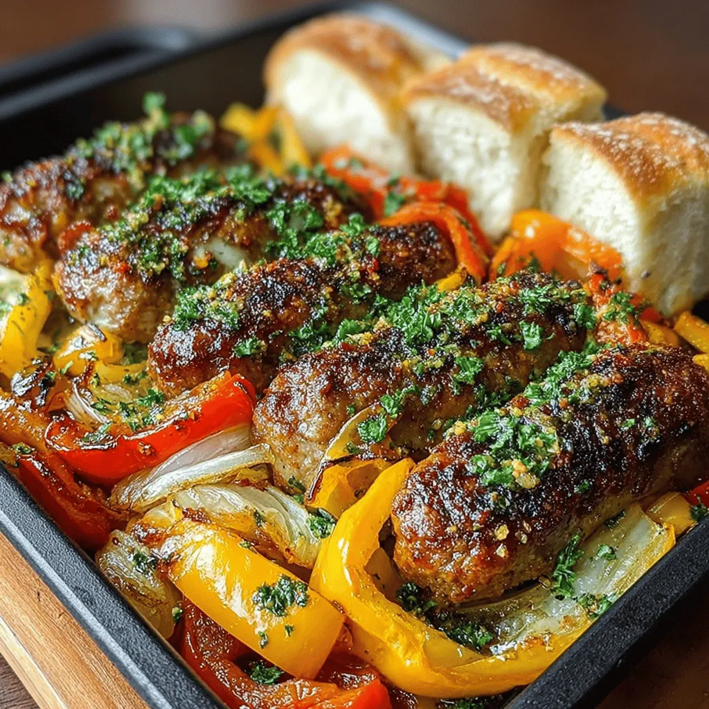 When it comes to easy and satisfying meals, few dishes can rival the simplicity and flavor of the Sausage and Peppers Fiesta Sheet Pan Bake. This dish is a celebration of vibrant colors and bold flavors, bringing together juicy sausage, sweet bell peppers, and aromatic onions in a single, harmonious bake. It’s not just a meal; it's a delightful experience that transforms humble ingredients into a feast, ideal for busy weeknights or relaxed gatherings with friends and family.