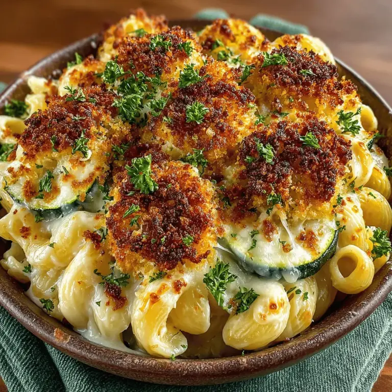 When it comes to comfort food, few dishes can rival the creamy, indulgent nature of mac and cheese. However, what if you could enjoy the same satisfying flavors while also incorporating a healthy twist? Enter Cheesy Zucchini Delight, a dish that harmoniously blends the nostalgia of classic mac and cheese with the nutritious benefits of fresh zucchini. This recipe is not only a feast for the taste buds but also a fantastic way to sneak in some vegetables without sacrificing flavor.