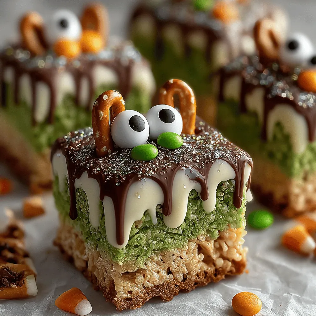 As the leaves turn crisp and the air becomes tinged with the scent of pumpkin spice, the festive spirit of Halloween begins to envelop us. It’s the perfect time to channel your creativity into themed treats that not only tantalize the taste buds but also bring a dash of fun to any gathering. Among the myriad of Halloween goodies, Spooky Monster Rice Krispie Treats stand out as a delightful option for parties, family get-togethers, or an engaging activity for children. These treats are not only easy to make but also offer a canvas for artistic expression, allowing bakers of all skill levels to craft their own spooky creations.