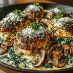 When it comes to quick and satisfying weeknight dinners, the Creamy Mushroom Chicken Skillet stands out as a beloved favorite among home cooks. This dish combines tender chicken breasts, earthy mushrooms, and a luscious creamy sauce, delivering a comforting meal that pleases both the palate and the soul. With its rich texture and savory flavors, this recipe not only satisfies hunger but also brings a touch of gourmet dining to your kitchen without the fuss.