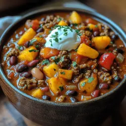 When it comes to comfort food, few dishes can rival the warmth and satisfaction of a well-prepared chili. The Southern Sunset Slow Cooker Peach Chili brings a delightful twist to this classic dish by incorporating sweet, juicy peaches alongside the savory elements typically found in chili. The combination of these flavors not only creates a unique taste experience but also reflects the rich culinary traditions of the Southern United States. As you embark on this cooking adventure, you’ll discover how slow cooking elevates the flavors, making this dish a perfect choice for gatherings, meal prep, or cozy weeknight dinners.