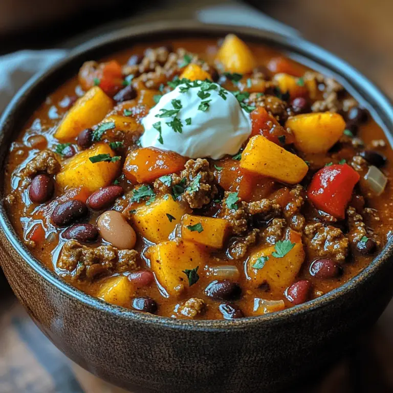 When it comes to comfort food, few dishes can rival the warmth and satisfaction of a well-prepared chili. The Southern Sunset Slow Cooker Peach Chili brings a delightful twist to this classic dish by incorporating sweet, juicy peaches alongside the savory elements typically found in chili. The combination of these flavors not only creates a unique taste experience but also reflects the rich culinary traditions of the Southern United States. As you embark on this cooking adventure, you’ll discover how slow cooking elevates the flavors, making this dish a perfect choice for gatherings, meal prep, or cozy weeknight dinners.