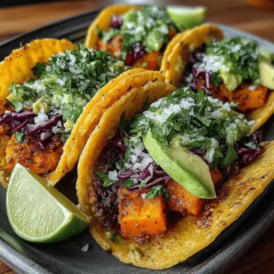 Sweet & Savory Sweet Potato Black Bean Tacos