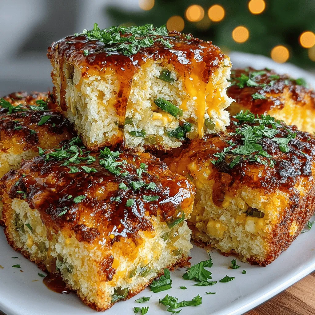 Explore the delightful world of cornbread with our Spicy Hatch Chili Cornbread Bake. This unique twist on a classic dish combines the sweetness of honey, the creaminess of buttermilk, and the vibrant flavor of Hatch green chilies, making it the perfect side dish or snack for any gathering. Whether you're a seasoned cook or a beginner in the kitchen, this recipe is straightforward and sure to impress. Cornbread has long been a beloved staple in American cuisine, particularly in the Southern and Southwestern regions, where its comforting nature and versatility shine. Our Spicy Hatch Chili Cornbread Bake elevates this traditional dish by infusing it with an exciting kick that will tantalize your taste buds and keep your guests coming back for more.