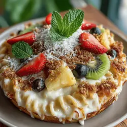 At the heart of this dish is the delicate balance of flavors that emerges when cheese meets fruit. The sharp, creamy notes of cheese, especially when using varieties like sharp cheddar and mozzarella, complement the natural sweetness of fruits. This balance creates a rich and satisfying experience that is both comforting and refreshing.