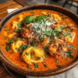 To achieve the rich and velvety texture that defines a hearty creamy tomato basil tortellini soup, the process of adding cream is essential. Once your soup has simmered and the tortellini is cooked to perfection, it's time to introduce the cream. Lower the heat to medium-low to prevent boiling, which can cause the cream to curdle.