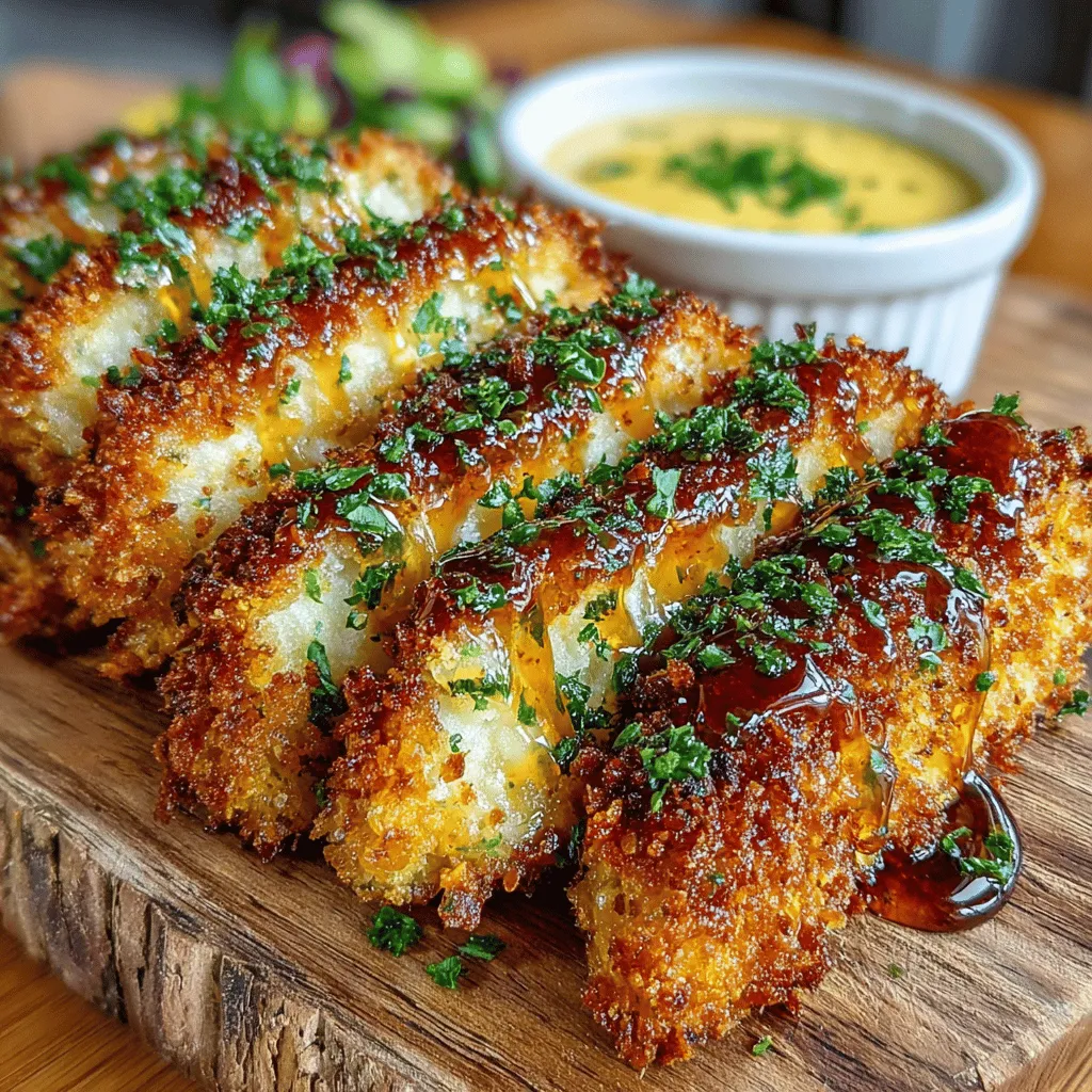 Crispy Baked Chicken Tenders with Honey Mustard