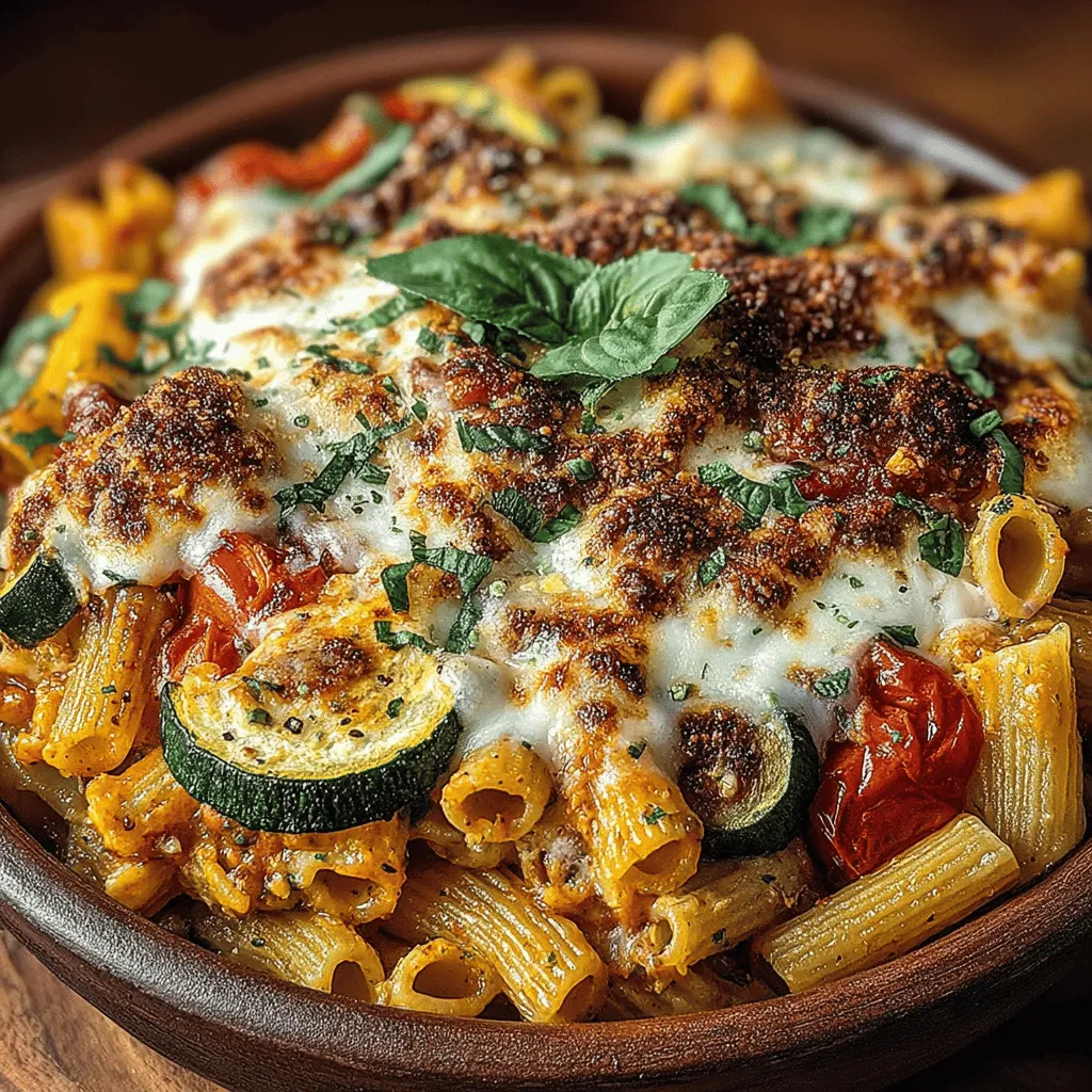 The Veggie Wonderland Cheesy Pasta Bake is the ultimate comfort food that brings joy to the dining table. This heartwarming dish is perfect for families, combining wholesome ingredients with rich, satisfying flavors. What makes this recipe truly special is its versatility; whether you're preparing a quick weeknight dinner or a dish for a potluck gathering, this pasta bake adapts effortlessly to various dietary preferences. Packed with colorful vegetables and a delicious blend of cheeses, it's a meal that promises to delight everyone, from picky eaters to health-conscious diners.