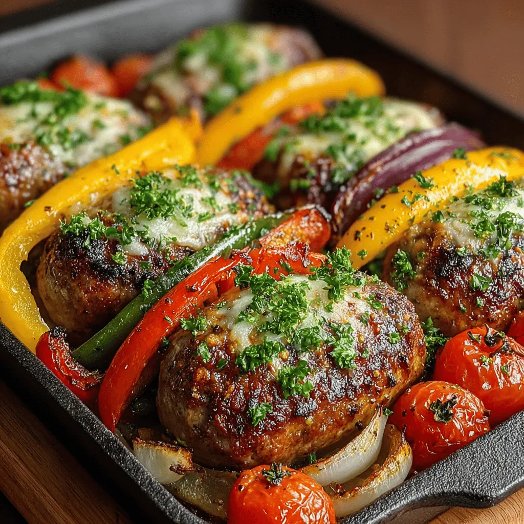 To achieve the best results in your Sizzling Sausage and Bell Pepper Sheet Pan Dinner, the preparation of the sausage is crucial. Start by selecting high-quality sausages—whether you prefer Italian, spicy, or chicken sausages, opt for fresh ones without added preservatives for optimal flavor.