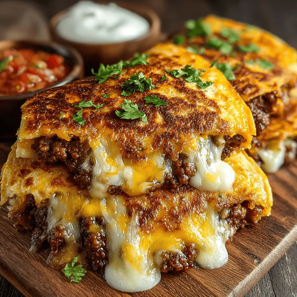 Quick & Tasty Beef & Bean Quesadillas