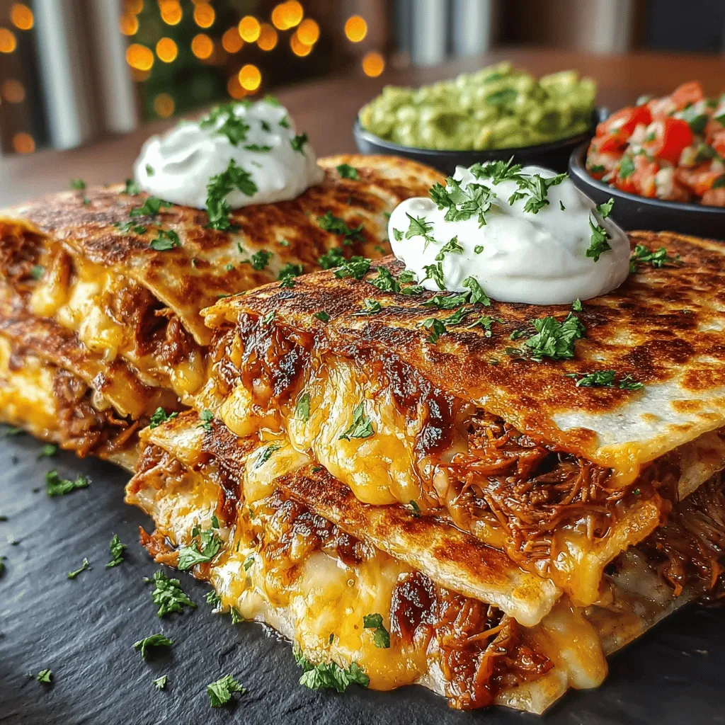 Quick BBQ Chicken Quesadillas