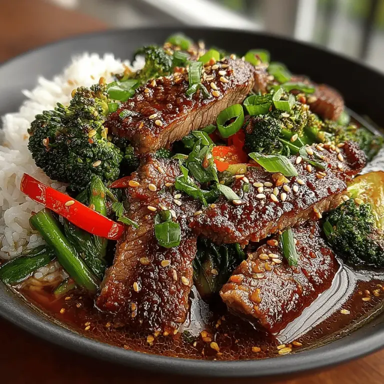 - 1 pound flank steak, sliced thinly against the grain - 2 cups broccoli florets - 1 red bell pepper, sliced - 3 cloves garlic, minced - 1 tablespoon fresh ginger, minced - 1/4 cup soy sauce - 2 tablespoons oyster sauce - 1 tablespoon cornstarch - 2 tablespoons vegetable oil - Cooked jasmine or brown rice, for serving