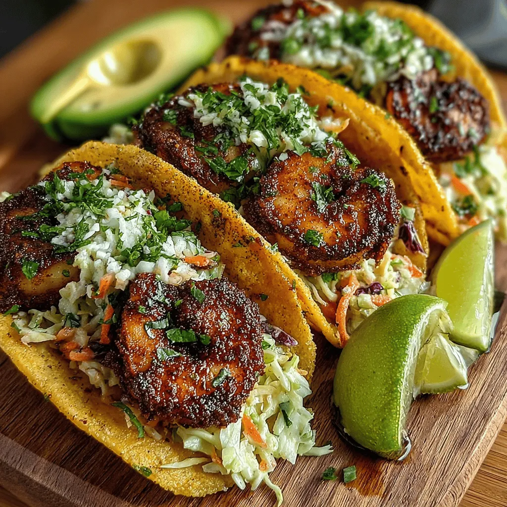 Sizzling Shrimp Tacos are a vibrant and delicious option that can elevate any gathering or weeknight dinner. These tacos feature fresh, succulent shrimp paired with a zesty cilantro lime slaw, creating a delightful combination of flavors and textures. The increasing popularity of tacos in various culinary traditions showcases their versatility and the joy they bring as customizable dishes that cater to personal taste preferences. Whether you're hosting a casual get-together or looking for a quick meal, these Sizzling Shrimp Tacos are sure to impress.