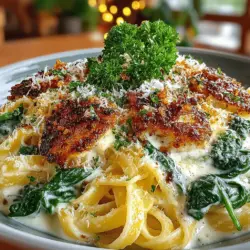 Creamy Garlic Parmesan Pasta with Spinach