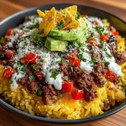 Zesty Taco Rice Bowl with Creamy Avocado: Completing Your Culinary Masterpiece
